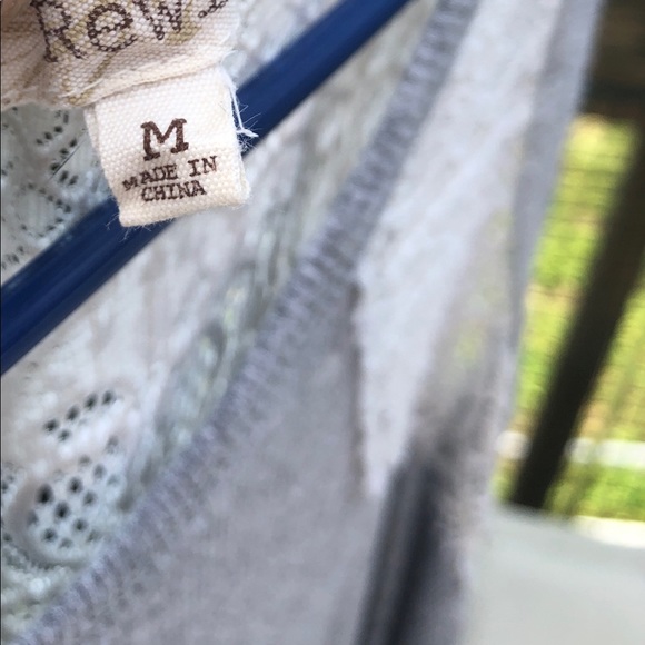 Débardeur Rewind Gris Avec Dentelle - Taille XS - Occasion Très Bon État